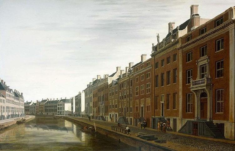 BERCKHEYDE, Gerrit Adriaensz. The Bend in the Herengracht near the Nieuwe Spiegelstraat in Amsterdam China oil painting art